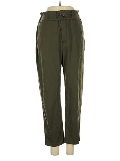 Pre-owned Zara Casual Pants In Green