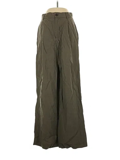 Pre-owned Zara Casual Pants In Green
