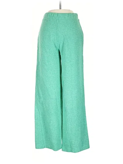 Pre-owned Zara Casual Pants In Green