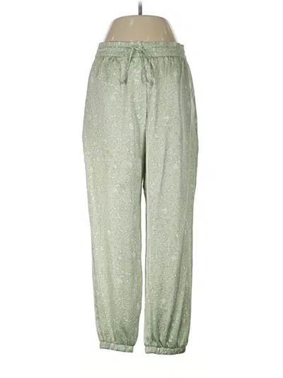 Pre-owned Zara Casual Pants In Green