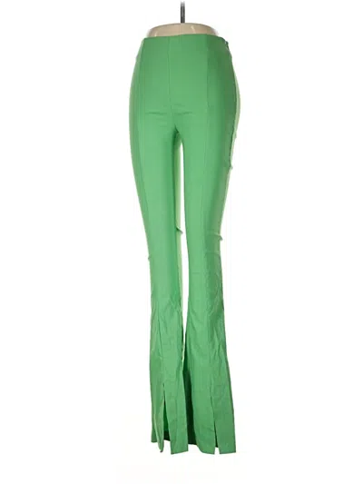Pre-owned Zara Casual Pants In Green