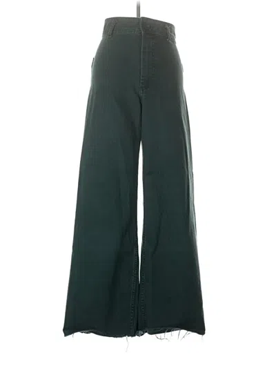 Pre-owned Zara Casual Pants In Green