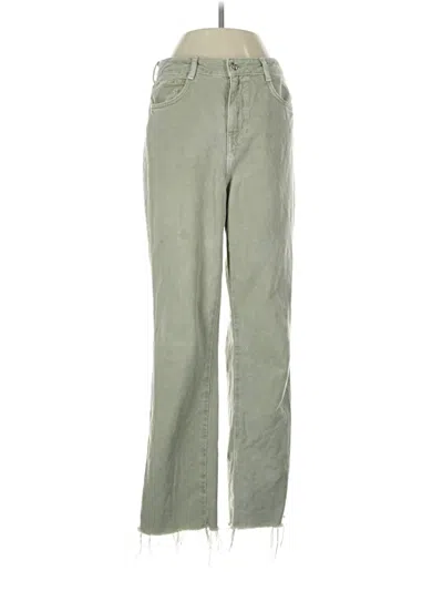 Pre-owned Zara Casual Pants In Green