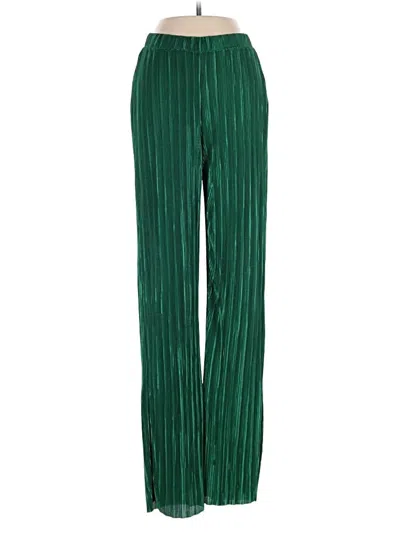 Pre-owned Zara Casual Pants In Green