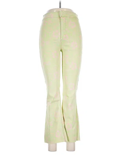 Pre-owned Zara Casual Pants In Green