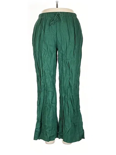 Pre-owned Zara Casual Pants In Green