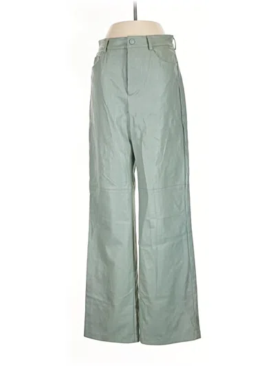 Pre-owned Zara Casual Pants In Green