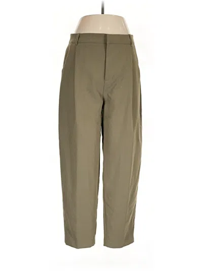 Pre-owned Zara Casual Pants In Green