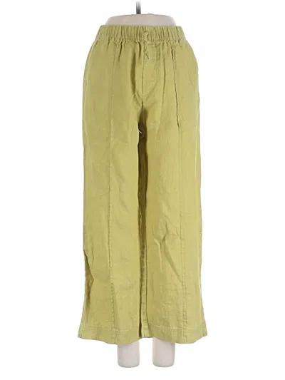 Pre-owned Zara Casual Pants In Green