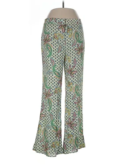 Pre-owned Zara Casual Pants In Green