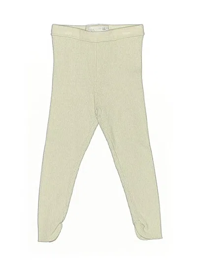 Pre-owned Zara Kids' Casual Pants In Green