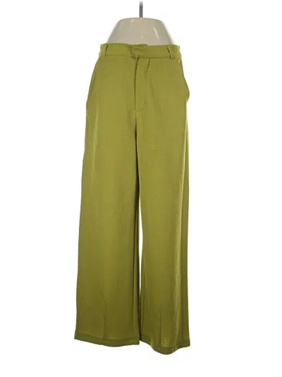 Pre-owned Zara Casual Pants In Green