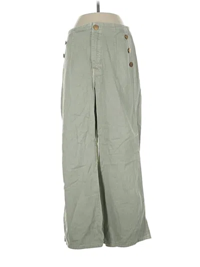 Pre-owned Zara Casual Pants In Green