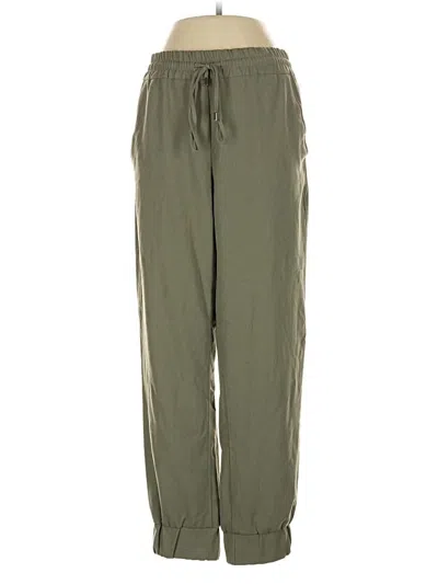 Pre-owned Zara Casual Pants In Green