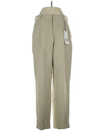 Pre-owned Zara Casual Pants In Green