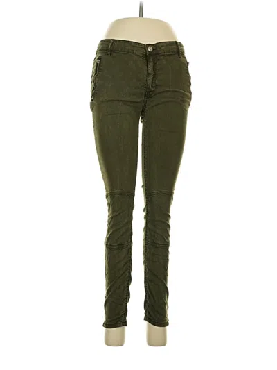 Pre-owned Zara Casual Pants In Green