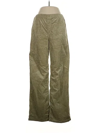 Pre-owned Zara Casual Pants In Green