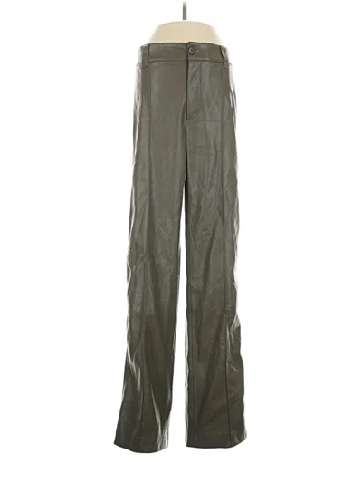 Pre-owned Zara Casual Pants In Green