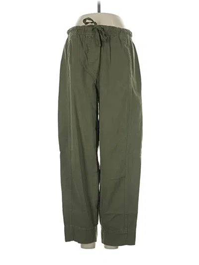 Pre-owned Zara Casual Pants In Green
