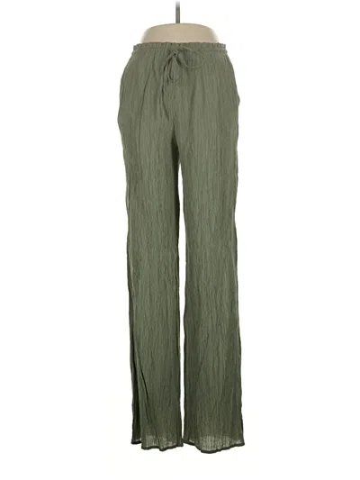 Pre-owned Zara Casual Pants In Green