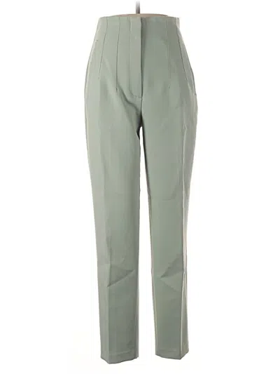 Pre-owned Zara Casual Pants In Green