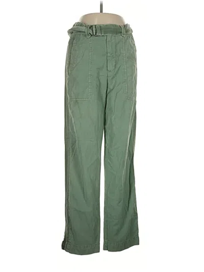 Pre-owned Zara Casual Pants In Green