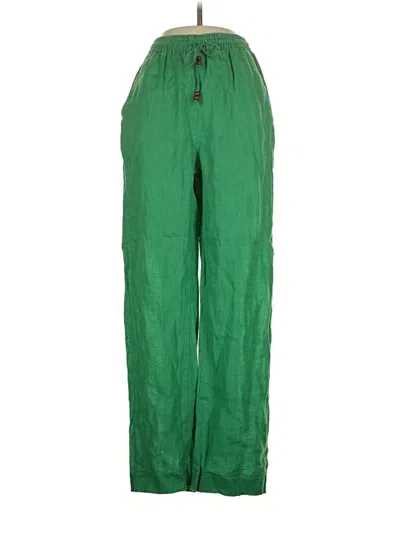 Pre-owned Zara Casual Pants In Green