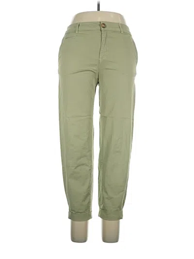 Pre-owned Zara Casual Pants In Green