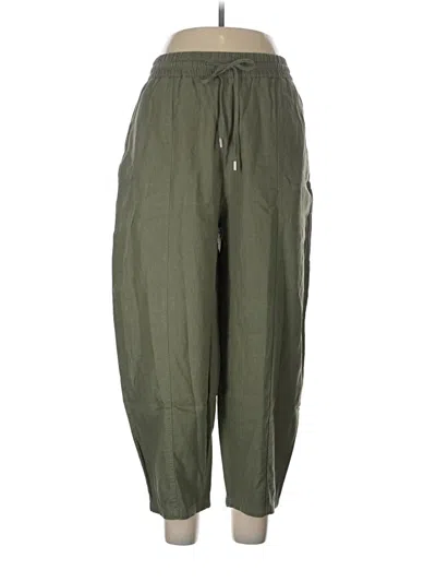 Pre-owned Zara Casual Pants In Green
