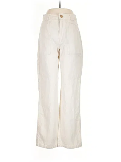 Pre-owned Zara Casual Pants In Ivory