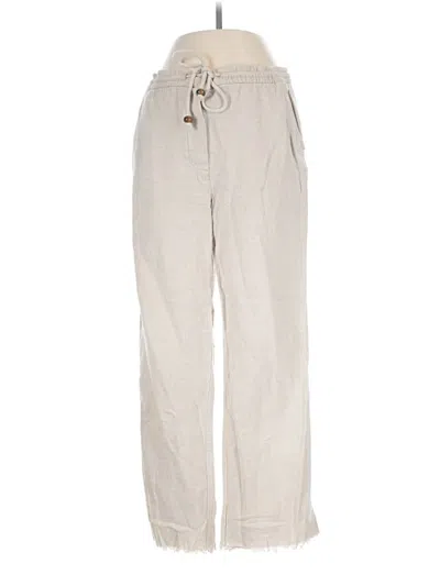 Pre-owned Zara Casual Pants In Ivory
