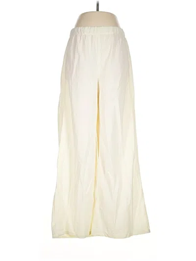 Zara Casual Pants In Ivory
