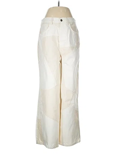Pre-owned Zara Casual Pants In Ivory