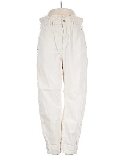 Pre-owned Zara Casual Pants In Ivory