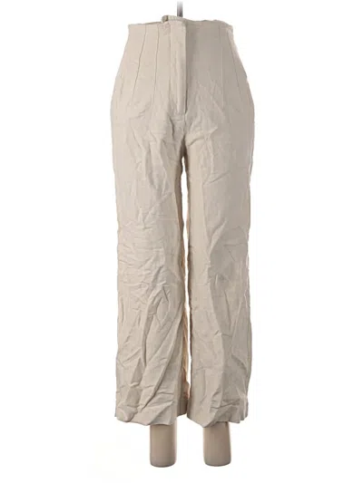 Pre-owned Zara Casual Pants In Ivory