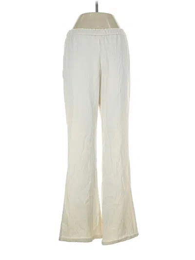 Pre-owned Zara Casual Pants In Ivory