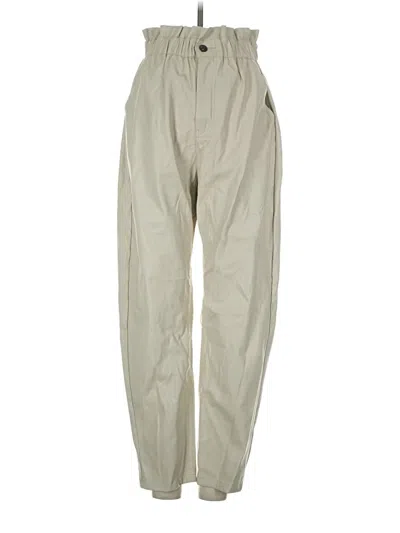 Pre-owned Zara Casual Pants In Ivory