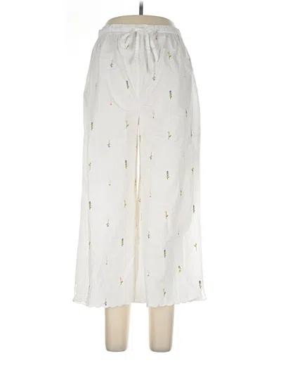 Zara Casual Pants In White