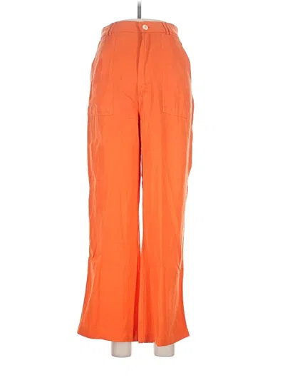 Pre-owned Zara Casual Pants In Orange