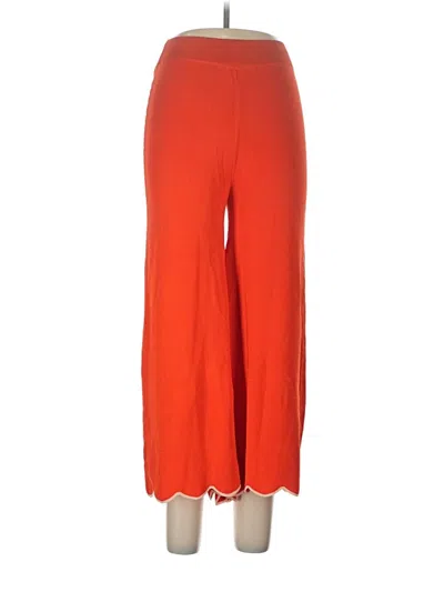Pre-owned Zara Casual Pants In Orange