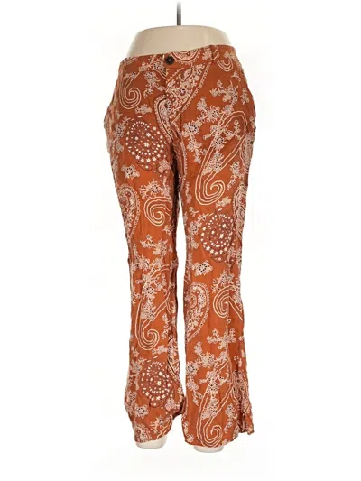 Pre-owned Zara Casual Pants In Orange