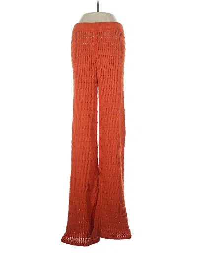 Pre-owned Zara Casual Pants In Orange