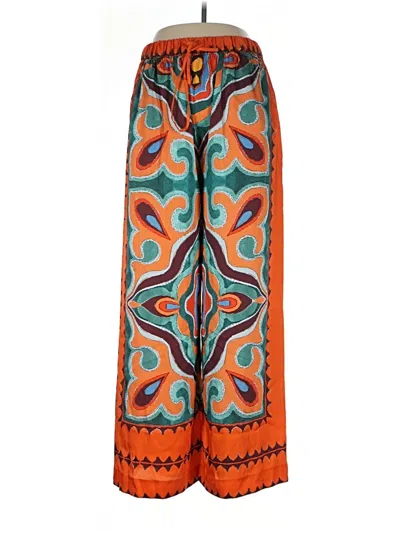 Zara Casual Pants In Purple