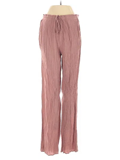 Pre-owned Zara Casual Pants In Pink