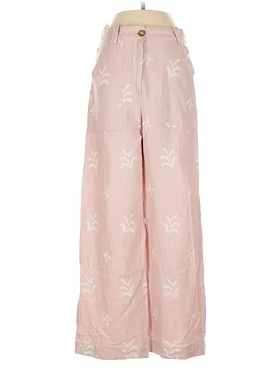 Pre-owned Zara Casual Pants In Pink