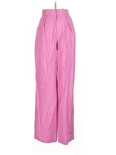 Pre-owned Zara Casual Pants In Pink
