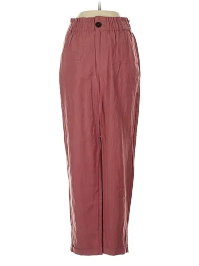 Pre-owned Zara Casual Pants In Pink