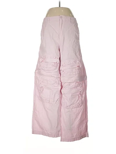 Pre-owned Zara Casual Pants In Pink