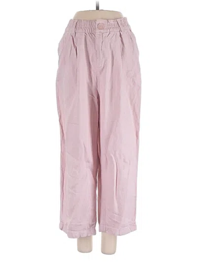 Pre-owned Zara Casual Pants In Pink