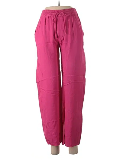 Pre-owned Zara Casual Pants In Pink